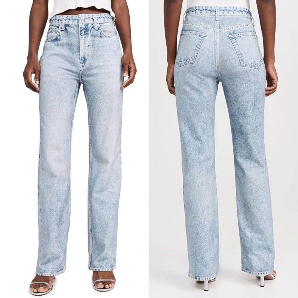 NWOT Rag and Bone Miramar Straight High Rise Straight Leg Sweatpant Jeans (Sz S)